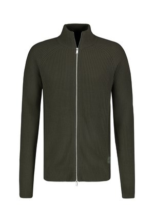 MIT STEHKRAGEN - Cardigan - dark-green