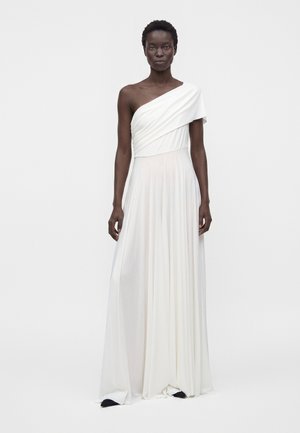 Norma Kamali COWL NECK OFF SHOULDER FLARED GOWN - Maxikleid - snow white