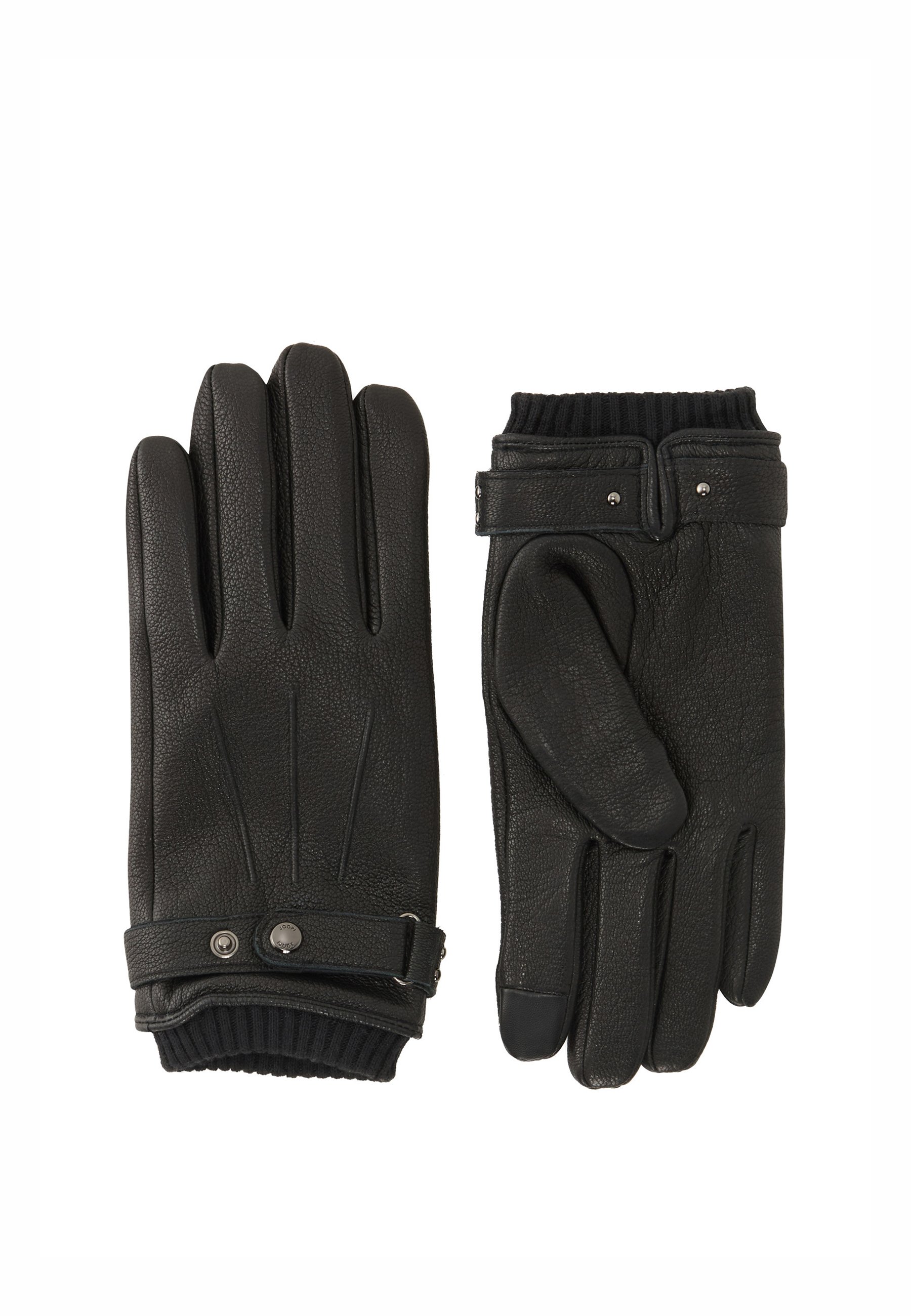 COACH SCULPTED C TECH - Gloves - black - Zalando