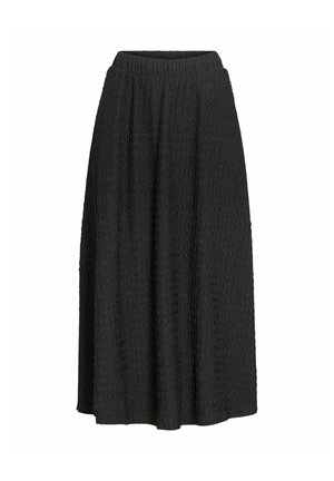 VILA, MAXI SKIRT VIMONERA HIGH WAIST - Jupe trapèze - black beauty
