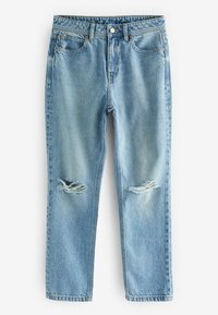 Next MOM - Jeans straight leg - mid blue rip