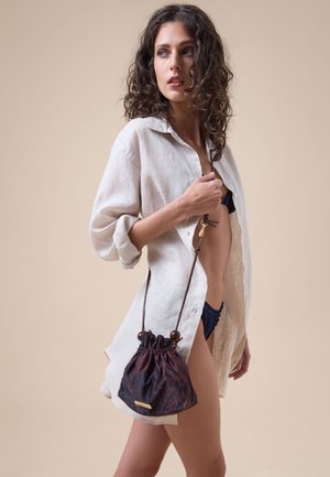 Calzedonia, PRINTED CROSSBODY MINI - Bandolera - brown