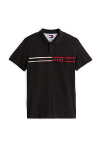 SLIM CHEST FLAG POLO - Pólóing - black