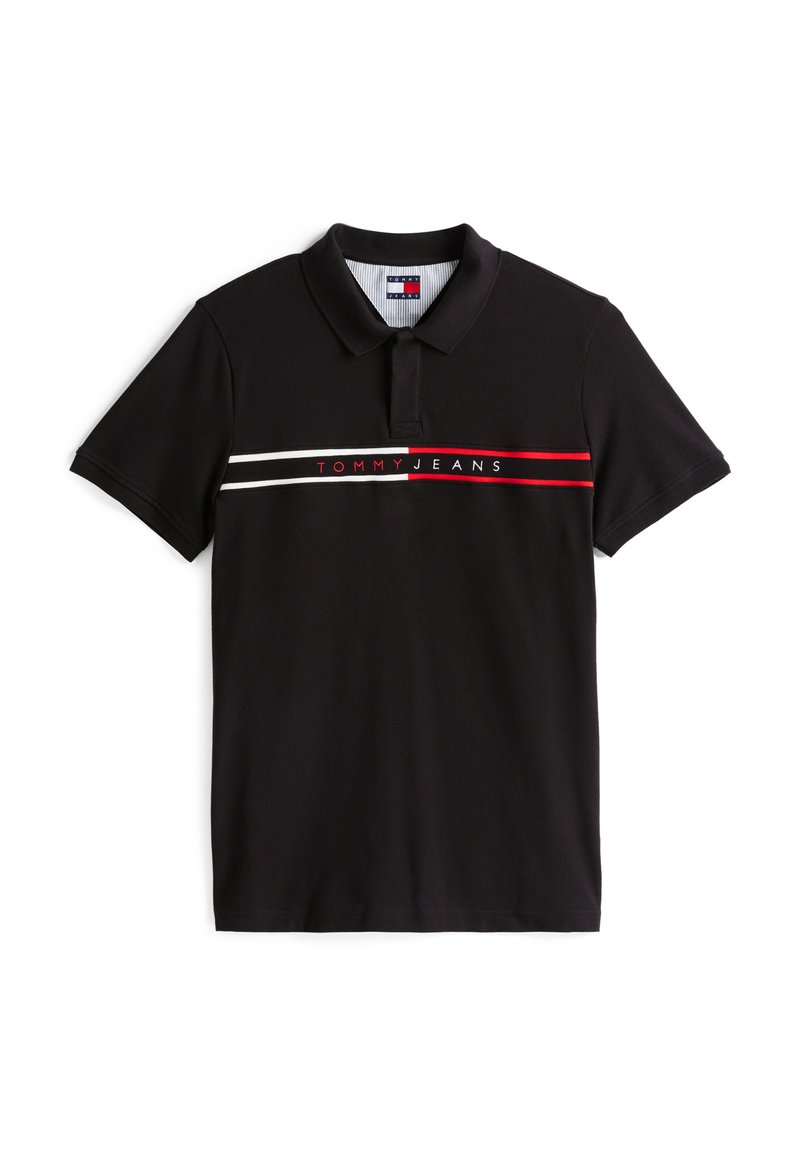 Tommy Jeans Poloshirt zwart Tommy Jeans Poloshirt zwart