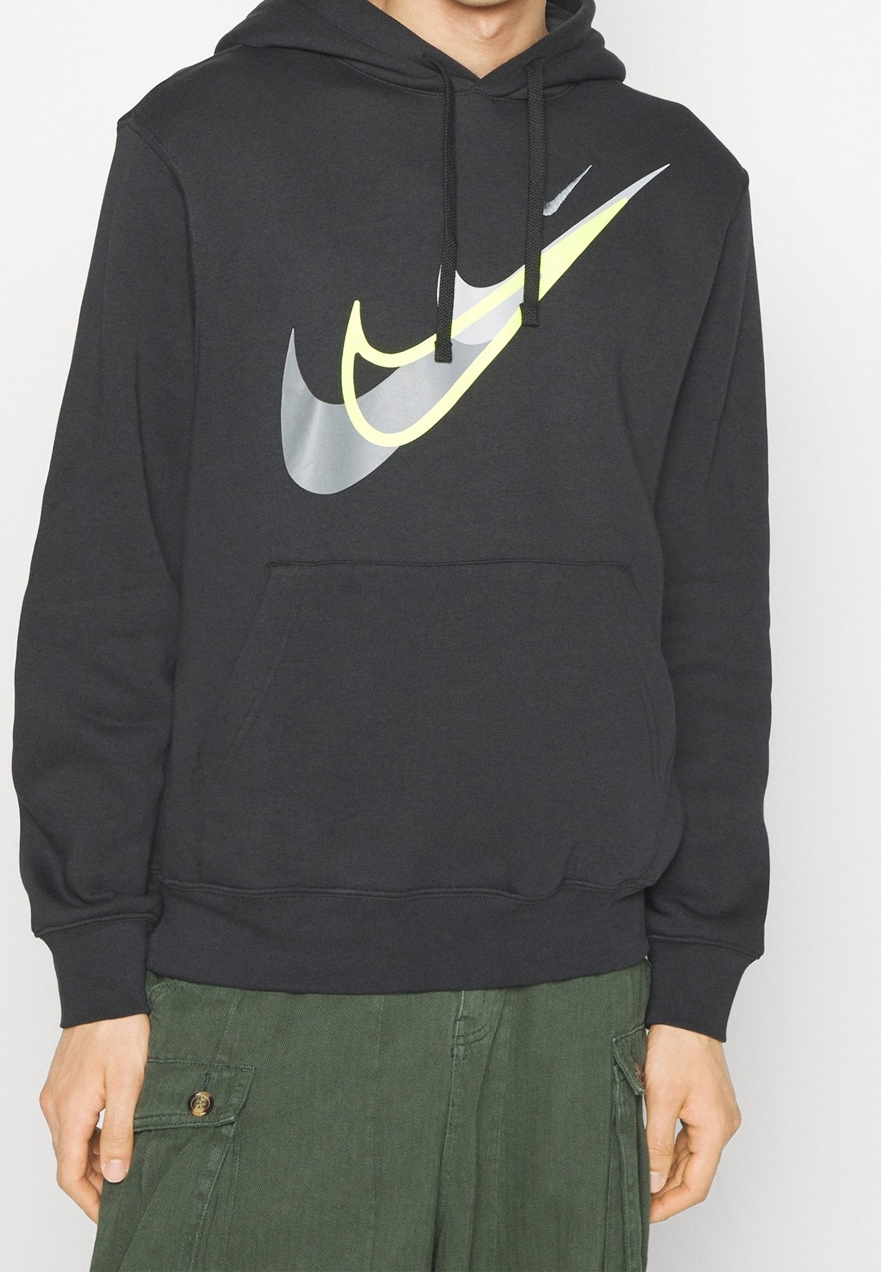 nike black and yellow hoodie