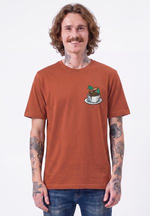 watapparel, COFFEE WAVES UNISEX - T-Shirt print - heritage brown