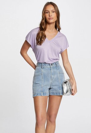 Morgan T-Shirt basic - parme