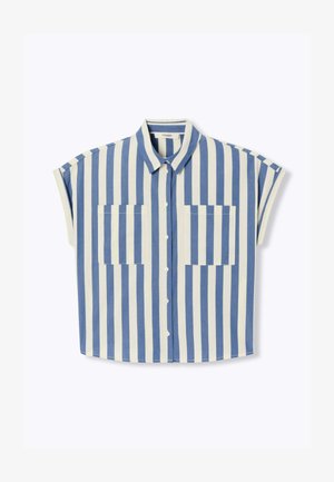Promod, CHEMISE BOÎTE RAYÉE - Chemisier - rayé bleu