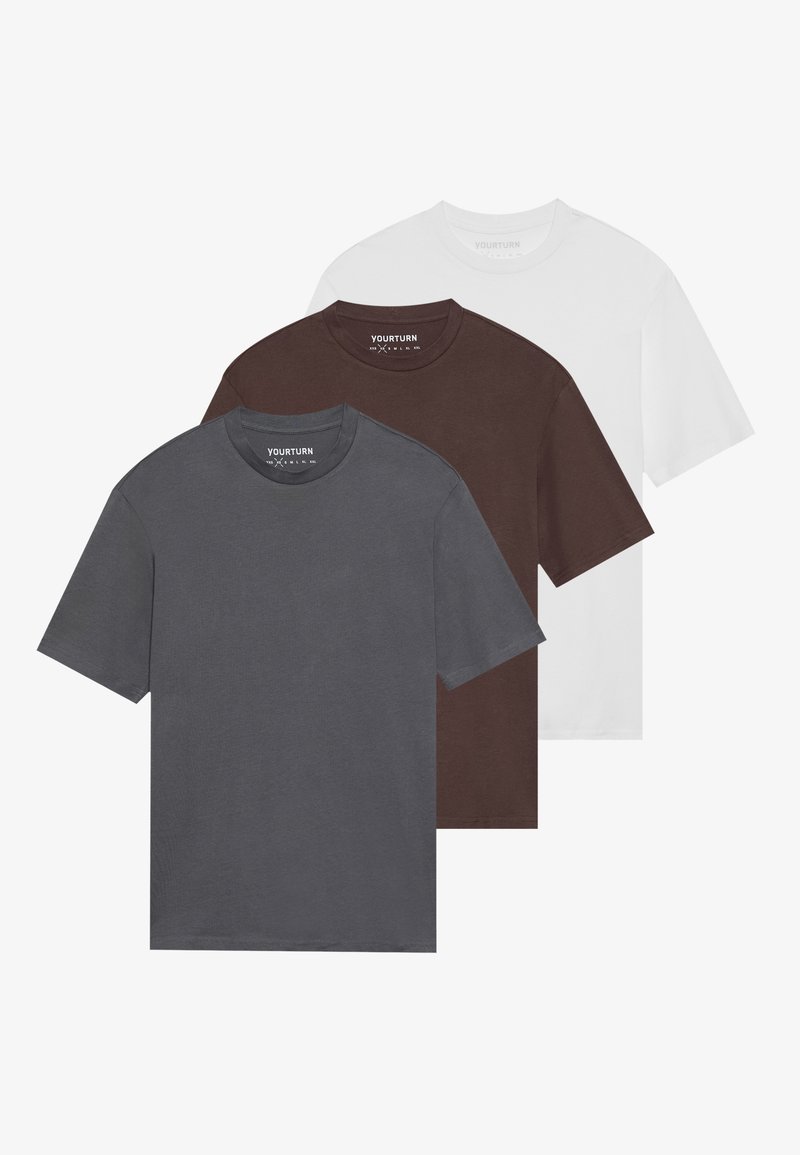 YOURTURN T-shirt basic wit YOURTURN T-shirt basic wit