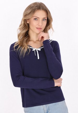 Jumper - navy offwhite