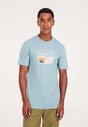 PRTSTAN - T-Shirt print - tourmaline blue