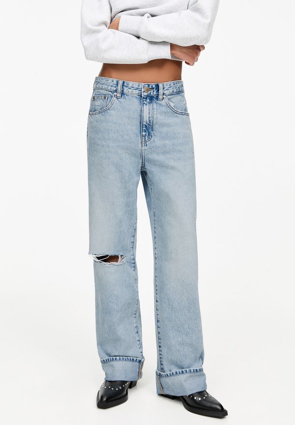 WITH TURN-HEMS - Jeans Straight Leg