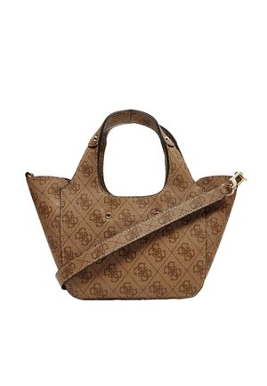GUESS SCHULTERTASCHE CALISTA 2 IN 1 MINI HANDTASCHE - Sac à main - braun