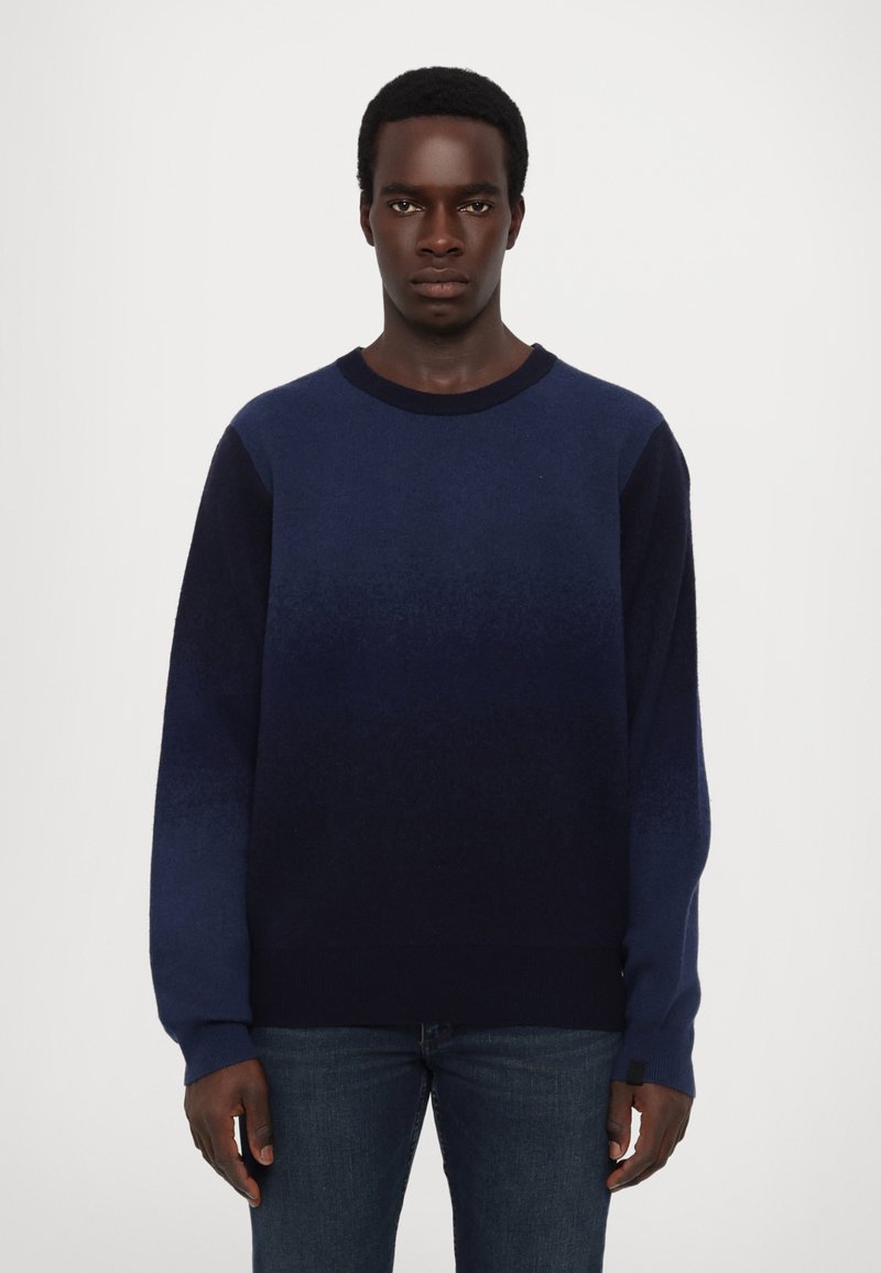 rag & bone - DOWNING BLEND CREW - Pullover - navy, Agrandir