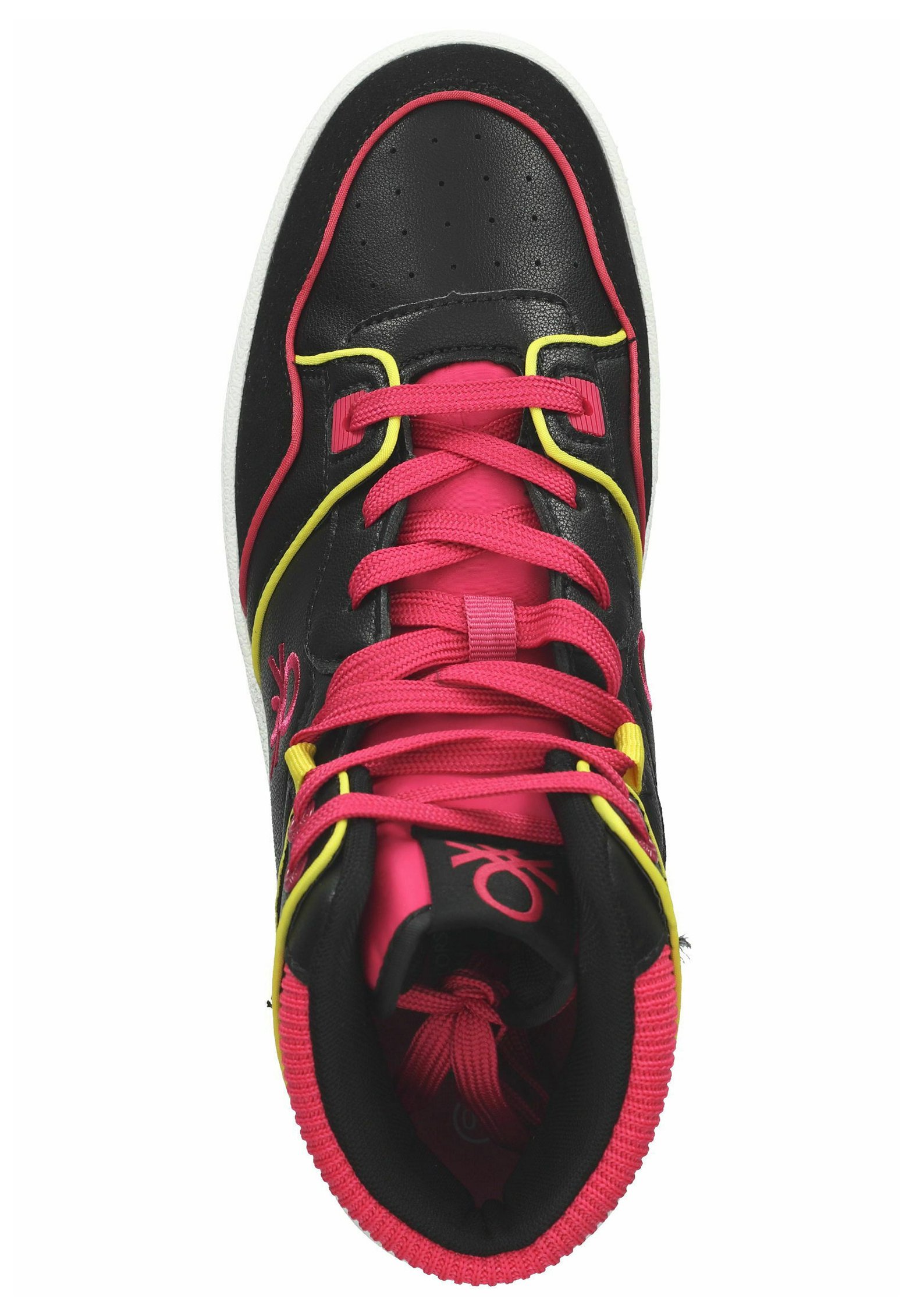 Benetton Sneakers alte - black/fucsia/nero - Zalando