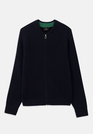 MENS CARDIGAN ZIP THRU - Strickjacke - blue