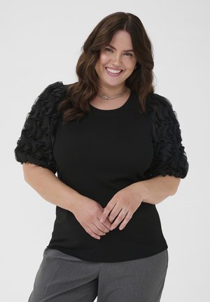 LUCINDA FRILL - Blúz - black deep