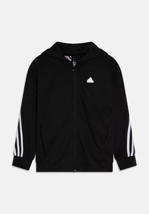 Sweatjacke - black/white