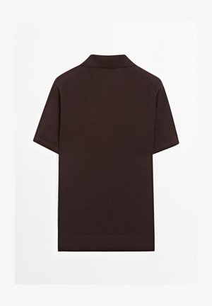 Massimo Dutti, 100% COTTON SHORT SLEEVE POLO - Poloshirts - bordeaux