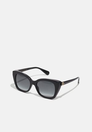 GG CAT-EYE ACETATE SUNGLASSES - Zonnebril - black/grey