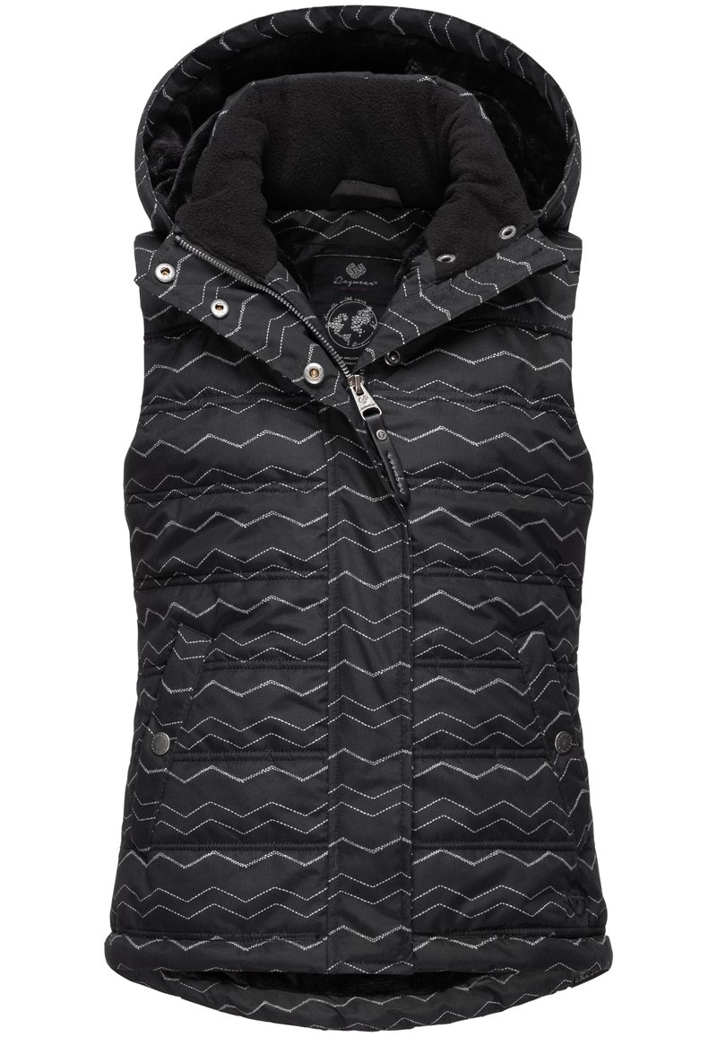 Kinder Jacken | Ragwear MARRIN CHEVRON Weste black/schwarz - BK50976 Kinder Jacken | Ragwear MARRIN CHEVRON Weste black/schwarz - BK50976