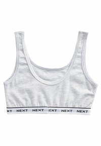 Next 3 PACK CROP - Linne - black grey white contrast elastic