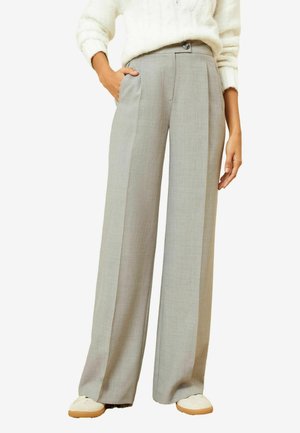 Love & Roses HIGH WAIST WIDE LEG TAILORED  - Kalhoty - grey tab