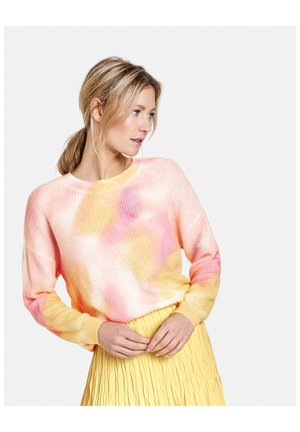 LANGARM RUNDHALS MIT BATIK-PRINT - Felpa - blush gemustert