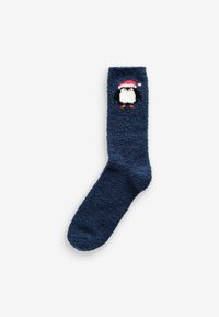 Next 2 PACK - COSY CHRISTMAS BED - Calcetines - navy blue penguin