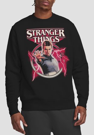 NETFLIX, STRANGER THINGS   ELEVEN LIGHTNING POSTER - Sweatshirt - black