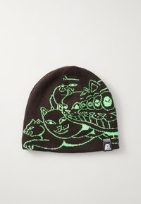 Mustakudos oleva pipo, jossa on kirkkaan vihreitä graafisia kuvastoja kissoista ja outoista elementeistä. Mukana pieni Puma-logotagi.