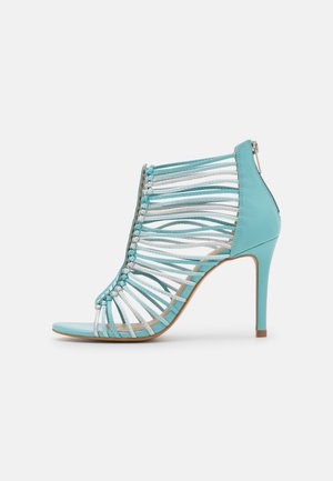 Højhælede sandaletter / Højhælede sandaler - blue-grey