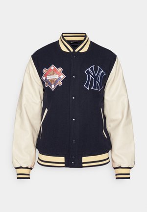 New Era MLB NEW YORK YANKEES PATCH VARSITY JACKET - Outdoor jacket - dark blue