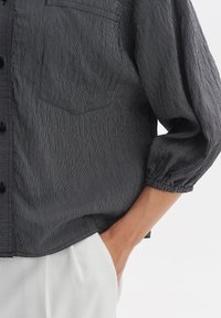 OPUS FINTRA - Button-down blouse - black