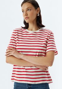 Koton STRIPED  - Camiseta estampada - white