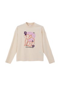 s.Oliver MIT FRONT - Longsleeve - helles sand