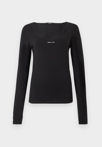 SQUARED NECK  - Langærmet T-shirt - black