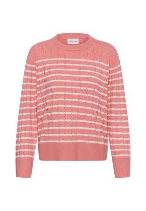 Part Two, DZEJLAPW - Trui - brandied apricot block stripe