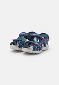 Geox WHINBERRY  - Sandali da trekking - navy/fuchsia