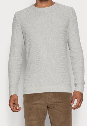 Selected Homme Strickpullover - mottled dark grey