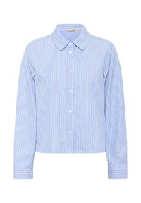 Overhemdblouse - blue white stripe