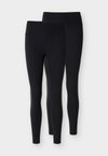2 PACK - Leggings - black