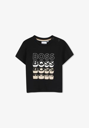 BOSS Kidswear, - T-shirt z nadrukiem