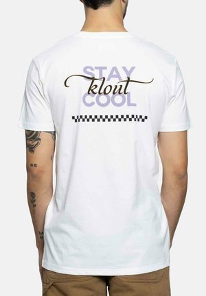 KLOUT COOL UNISEX - Camiseta estampada - white
