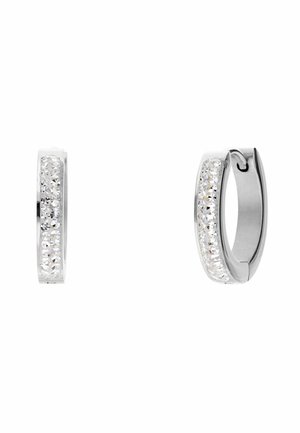 Oorbellen - silver white