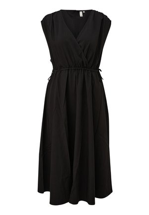 QS, MIT TUNNELZUG IN DER TAILLE - Robe de jour - schwarz