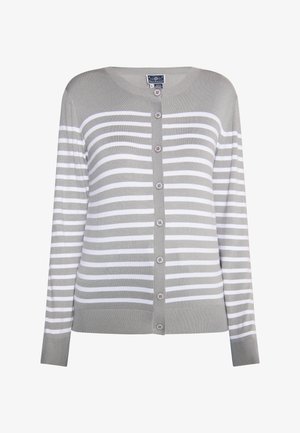 DreiMaster, DREIMASTER STRICKJACKE - Vest - grau weiss