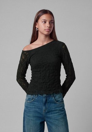 LMTD, TOP LACE BELL SLEEVES - Blouse - black