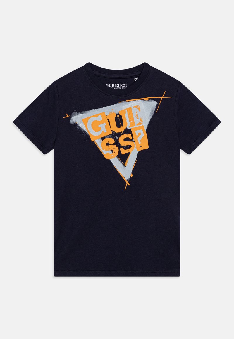Guess TODDLER - Print T-shirt - smart blue/dark blue - Zalando.co.uk