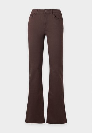 ONLY, ONLBLUSH MID COLOUR PANT - Jean flare - black coffee